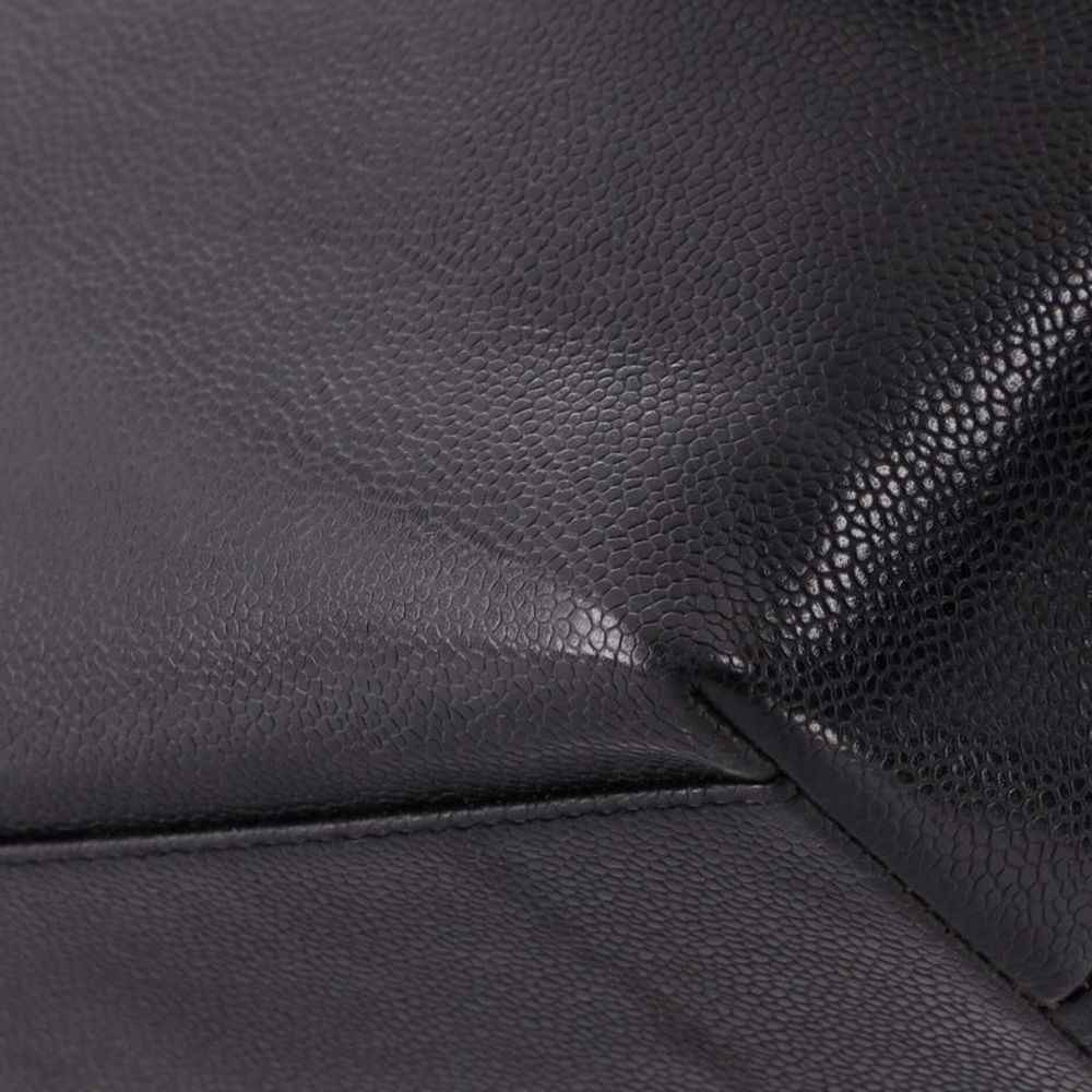 Chanel Vintage Classic Top Handle Flap Bag Caviar Jumbo Black - Picture 6 of 8